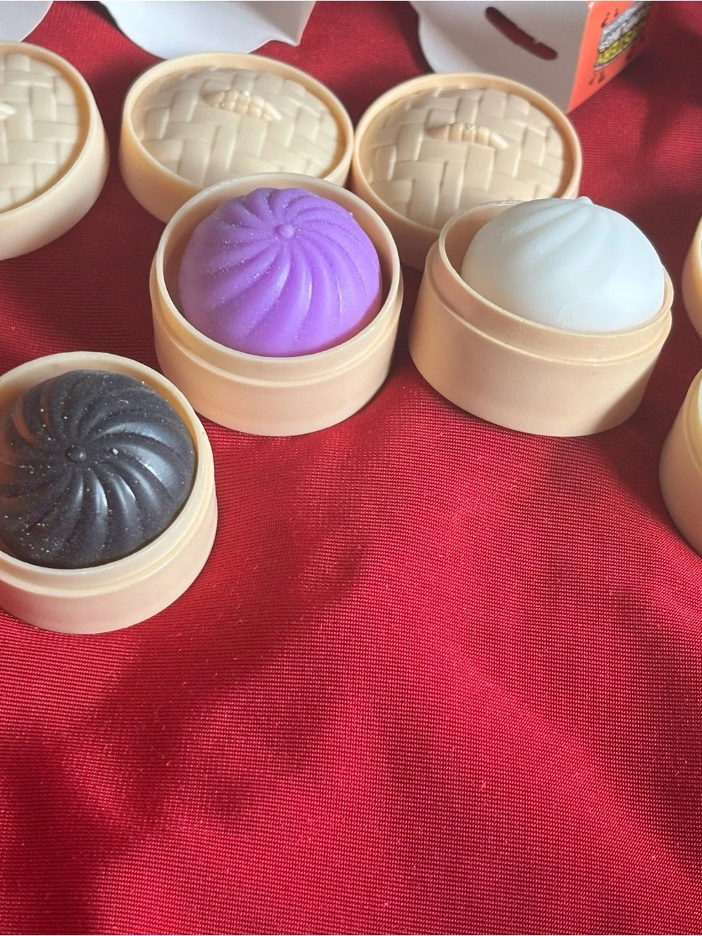 Kids Surprise Squishy mini dumplings Toy Set - Multi-Color-opened